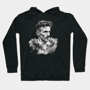 Nikola Tesla Hipster - Pay Homage to the Father of Electricity in Style Hoodie